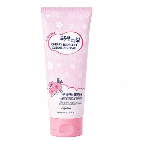Esfolio Hydrating Cherry Blossom Cleansing Foam, Hyalurinic Acid, Glycerin, For Moisturized Skin, 200g
