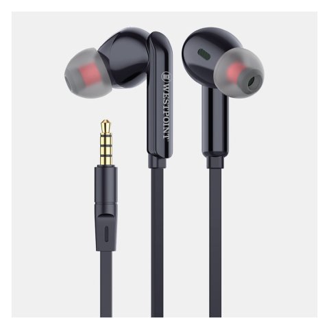 West Point Explosive Bass Stereo Earphone/Handsfree, Black, WP-421
