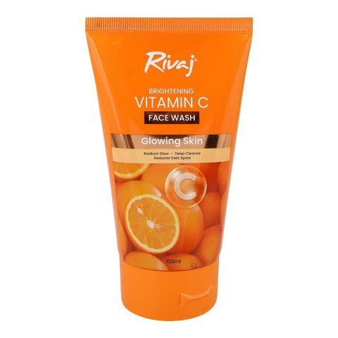 Rivaj UK Brightening Vitamin C Glowing Skin Face Wash, Glycerin, 100ml
