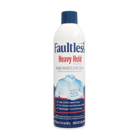 Faultless Heavy Hold Starch Spray, Ironing Enhancer, 567g