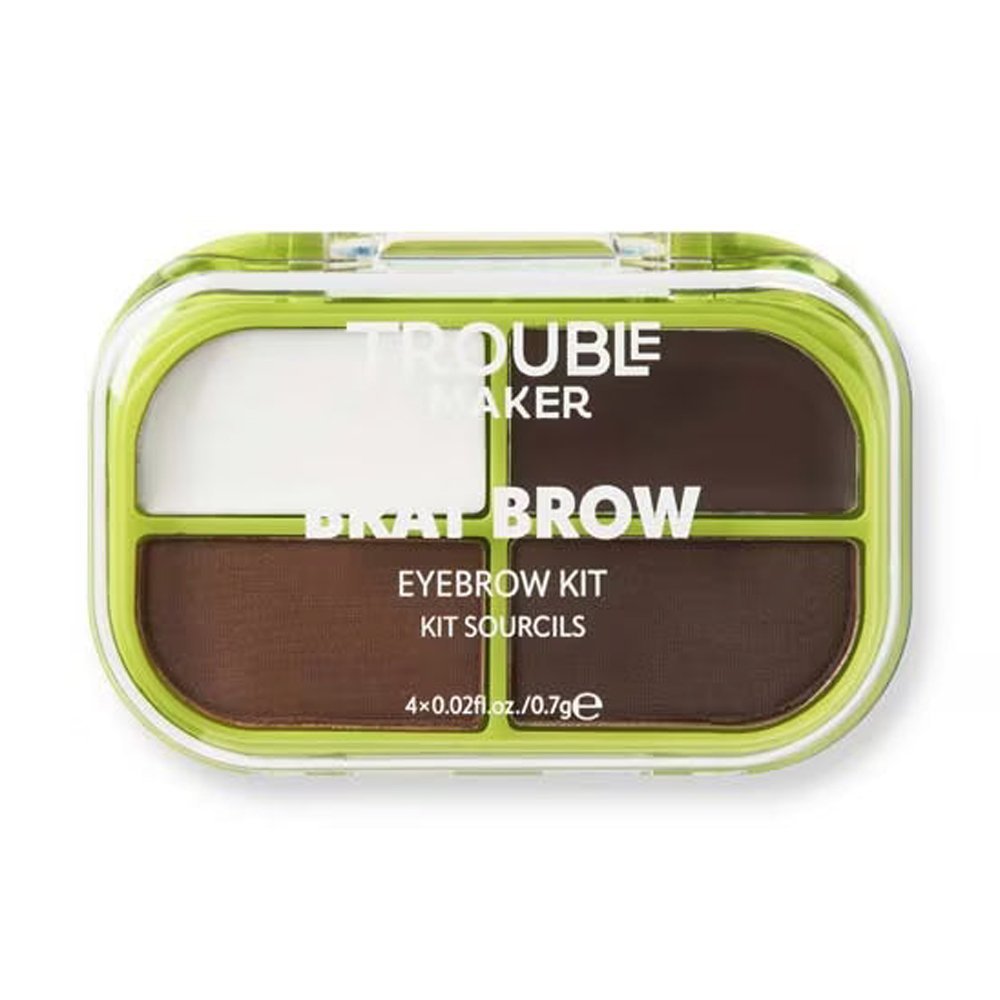 Trouble Maker Brat Brow Kit, Dark Brown, 4 X 0.7g