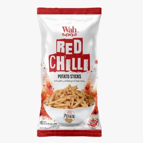 Wah Potato Sticks, Red Chilli, 150g