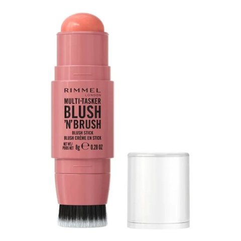 Rimmel Multi Tasker Blush 'n' Brush Blush Stick, 100 Cotton Stick, 8g
