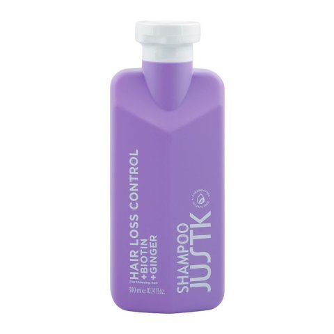JUSTK Hair Loss Control Shampoo, Paraben & Sulfate Free, Biotin, Ginger, For Thin Loss, 300ml