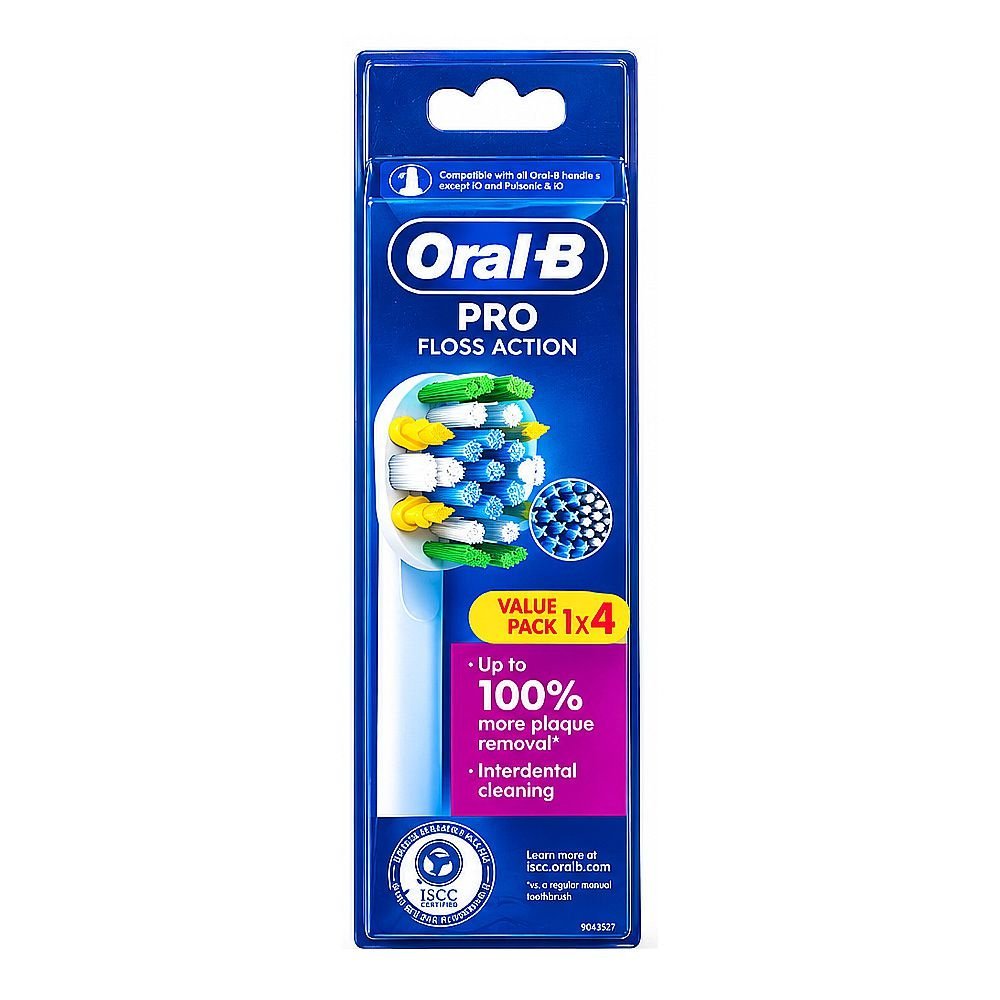 Oral-B Pro Floss Action Replacement Brush Heads, 4-Pack