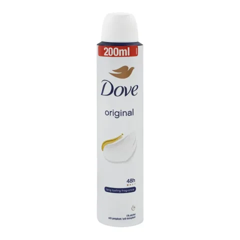 Dove Original 48H Body Spray, Anti-Perspirant, For Women, 200ml