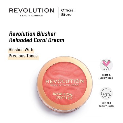Makeup Revolution Blusher Reloaded, Coral Dream