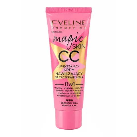 Eveline Magic Skin CC 8w1 Redness Beautiful Moisturizing Cream, Citric Acid, Glycerin, 30ml