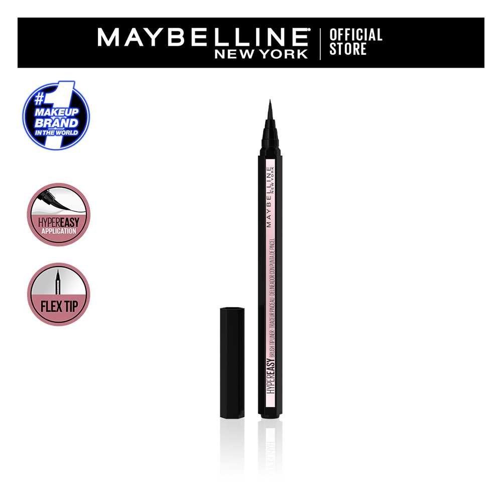 Maybelline New York Hyper Easy Brush Tip Eye Liner, 800, Pitch Black