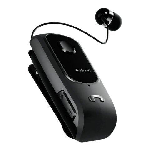 Audionic Klip-On II Pro DNS Wireless Earbud, 5 Hours Playtime, Jet Black
