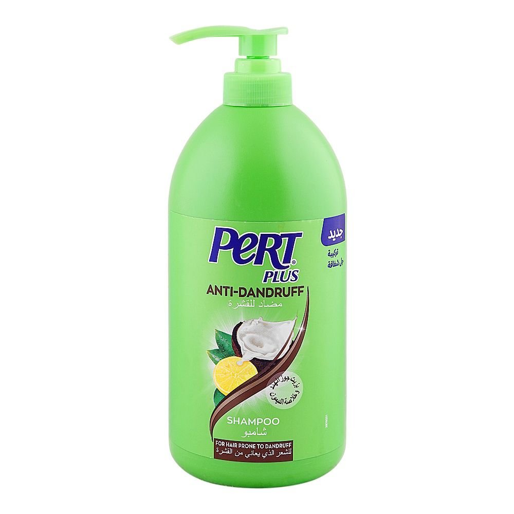 Pert Plus Coconut Oil & Lemon Extract Anti Dandruff Shampoo, For Hair Prone & Dandruff, 1000ml